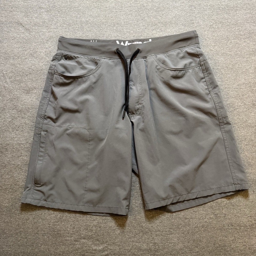 Mens Shorts Wranglers All Terrain Gear Gray Size 42 Stretch Drawstring